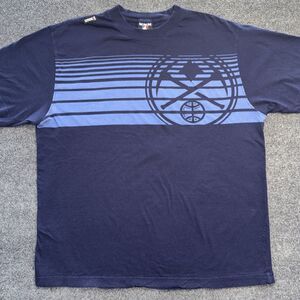 Vintage UNK NBA Denver Nuggets Crossed Pickaxes Blue Graphic T-Shirt - Men's XL